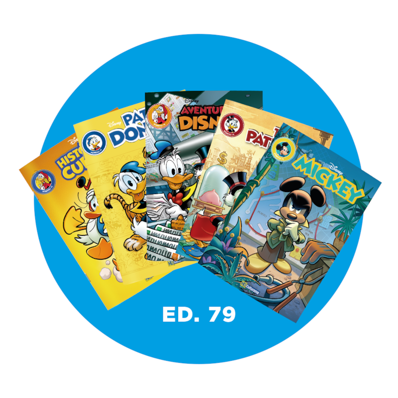 KIT GIBIS DISNEY EDIÇÃO 79 - OUTUBRO/2025 - COM 5 REVISTAS