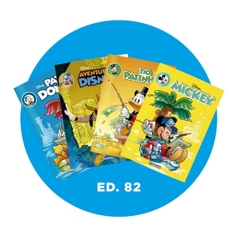 KIT GIBIS DISNEY EDIÇÃO 82 - JANEIRO/2026 - COM 4 REVISTAS