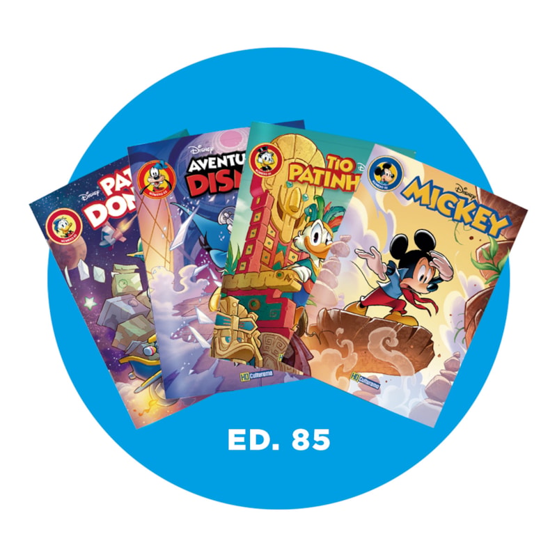 KIT GIBIS DISNEY EDIÇÃO 85 - JULHO/2026 - COM 4 REVISTAS