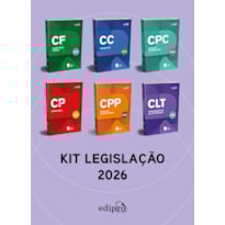KIT LEGISLAÇÃO 2026 - CONSTITUIÇÃO FEDERAL 2026 + CLT 2025 + CÓDIGO CIVIL 2026 + CÓDIGO DE PROCESSO CIVIL 2026 + CÓDIGO PENAL 2026 + CÓDIGO DE PROCESSO PENAL 2026 + CÓDIGO TRIBUTÁRIO 2026
