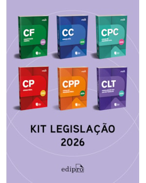 KIT LEGISLAÇÃO 2026 - CONSTITUIÇÃO FEDERAL 2026 + CLT 2026 + CÓDIGO CIVIL 2026 + CÓDIGO DE PROCESSO CIVIL 2026 + CÓDIGO PENAL 2026 + CÓDIGO DE PROCESSO PENAL 2026