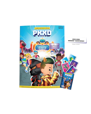 KIT LIVRO ILUSTRADO OFICIAL PK XD + 10 ENVELOPES + BRINDE
