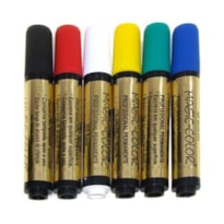 KIT MARCADOR PERMANENTE PROFISSIONAL C/ 06 CORES