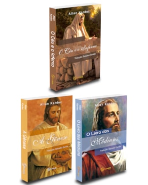 KIT O LIVRO DOS MÉDIUNS + A GÊNESE + O CÉU E O INFERNO