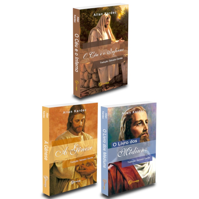 KIT O LIVRO DOS MÉDIUNS + A GÊNESE + O CÉU E O INFERNO