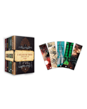 KIT O MELHOR DO TERROR EM EDIÇÃO DE LUXO: 5 LIVROS EM CAPA DURA + 5 MARCADORES EXCLUSIVOS