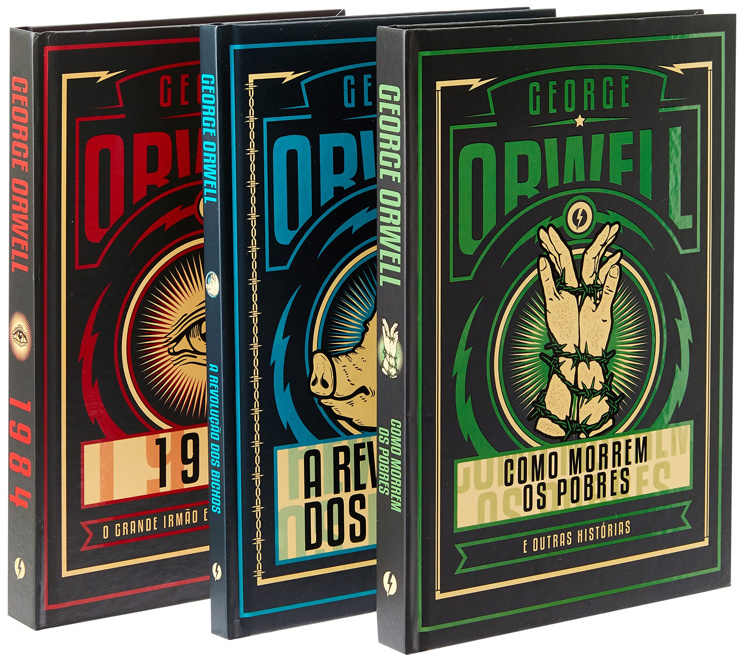 KIT O MUNDO SEGUNDO GEORGE ORWELL - 3 LIVROS EM EDIÇÃO DE LUXO