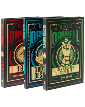 KIT O MUNDO SEGUNDO GEORGE ORWELL - 3 LIVROS EM EDIÇÃO DE LUXO