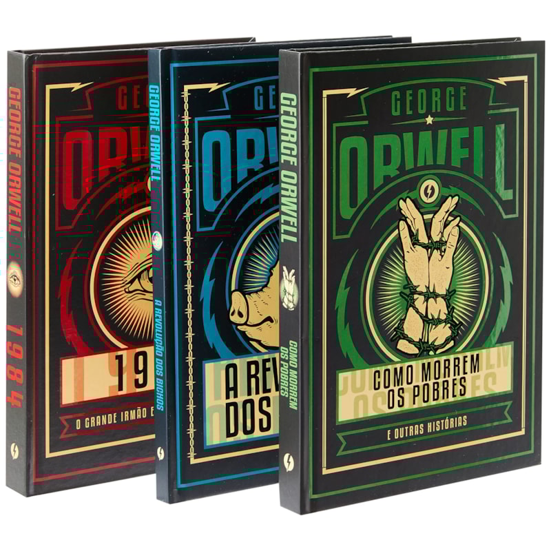 KIT O MUNDO SEGUNDO GEORGE ORWELL - 3 LIVROS EM EDIÇÃO DE LUXO