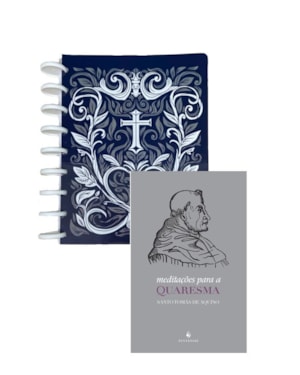 KIT PLANNER DA QUARESMA SANTO TOMÁS DE AQUINO- CAPA AZUL