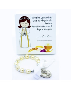 KIT QUADRINHO COMUNHÃO MENINA