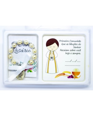 KIT QUADRINHO COMUNHÃO MENINO
