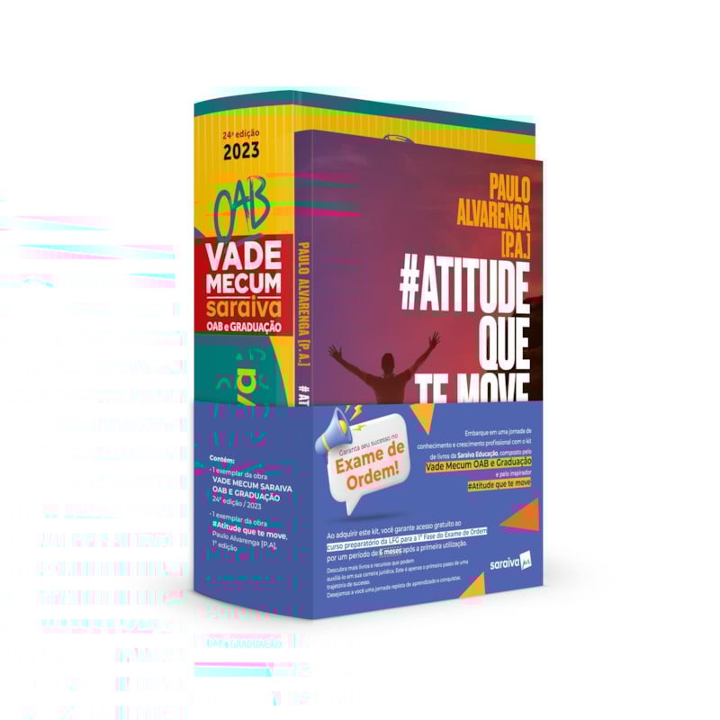 KIT VADE OAB E GRADUAÇÃO + ATITUDE QUE TE MOVE - 24ª EDIÇÃO 2023
