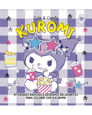 KUROMI CUTE & COMFY - LIVRO DE COLORIR PARA CRIANÇAS