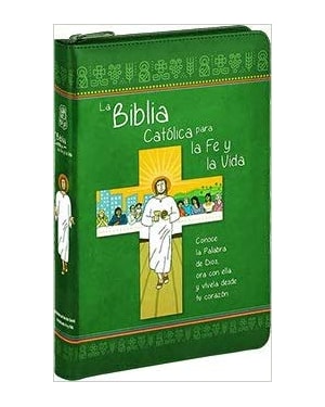 LA BIBLIA CATÓLICA PARA LA FE Y LA VIDA - EDICIÓN DOS TINTAS - SÍMIL PIEL CON CREMALLERA