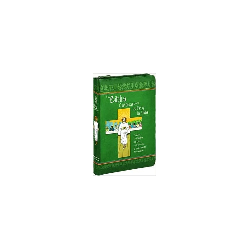 LA BIBLIA CATÓLICA PARA LA FE Y LA VIDA - EDICIÓN DOS TINTAS - SÍMIL PIEL CON CREMALLERA