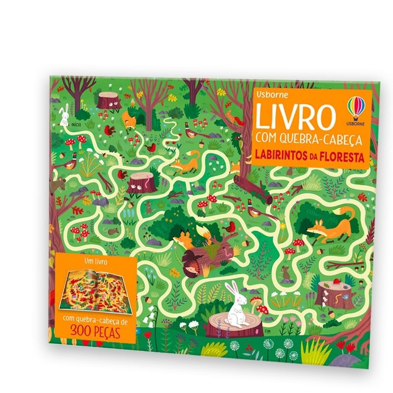 LABIRINTOS DA FLORESTA: LIVRO COM QUEBRA CABEÇA
