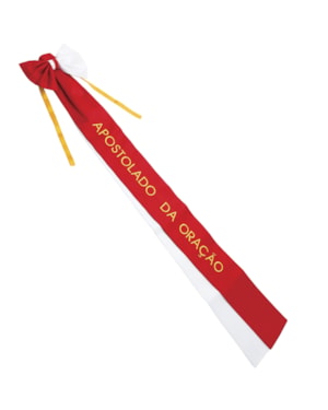 LAÇO DO APOSTOLADO DA ORAÇÃO CETIM SIMPLES BORDADO 98CM DE ALTURA