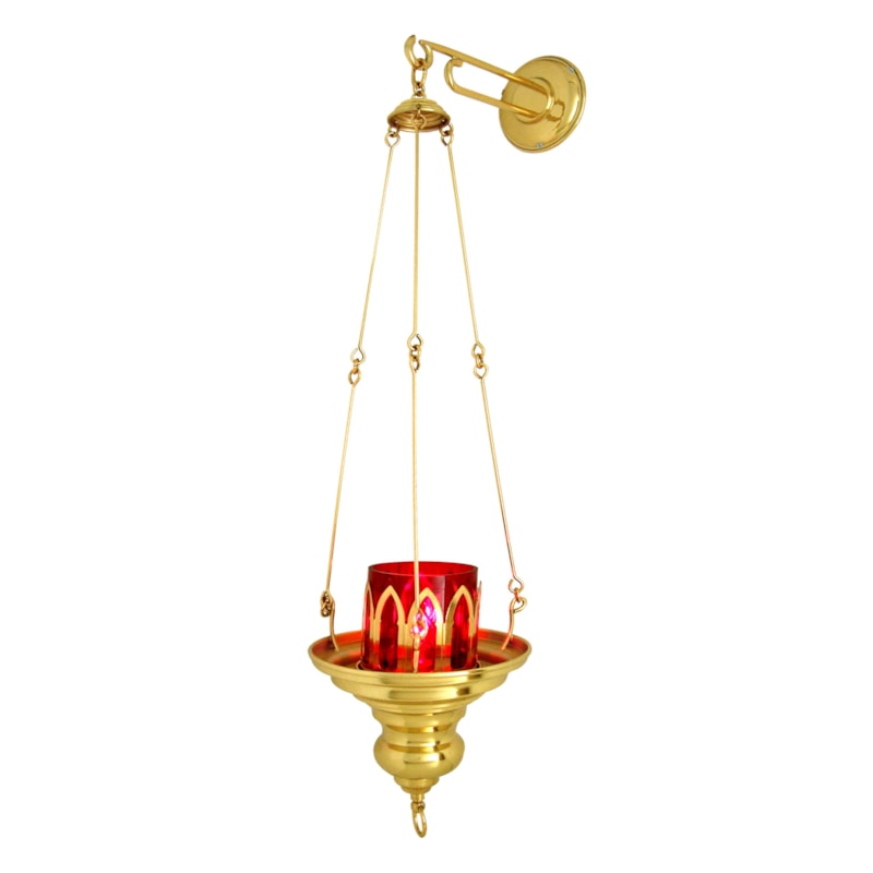 LAMPADA DO SANTISSIMO DOURADA - 50X15CM