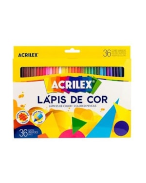 LÁPIS DE COR ACRILEX COM 36 CORES