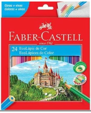 LAPIS DE COR FABER CASTELL 24 CORES
