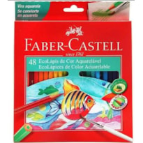 LÁPIS DE COR FABER CASTELL AQUARELÁVEL COM 48 CORES