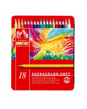 LAPIS DE COR SUPRACOLOR SOFT CARAN D´ACHE C/18 CORES