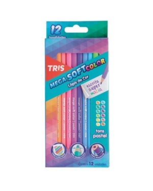 LÁPIS DE COR TRIS SOFT COLOR COM CORES
