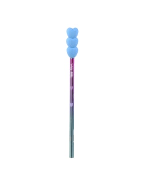 LAPIS TRIS PRETO LOVE COM BORRACHA AZUL