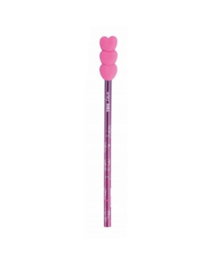 LAPIS TRIS PRETO LOVE COM BORRACHA ROSA