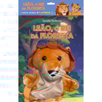 Leão, o rei da floresta - Livro de história + Fantoche