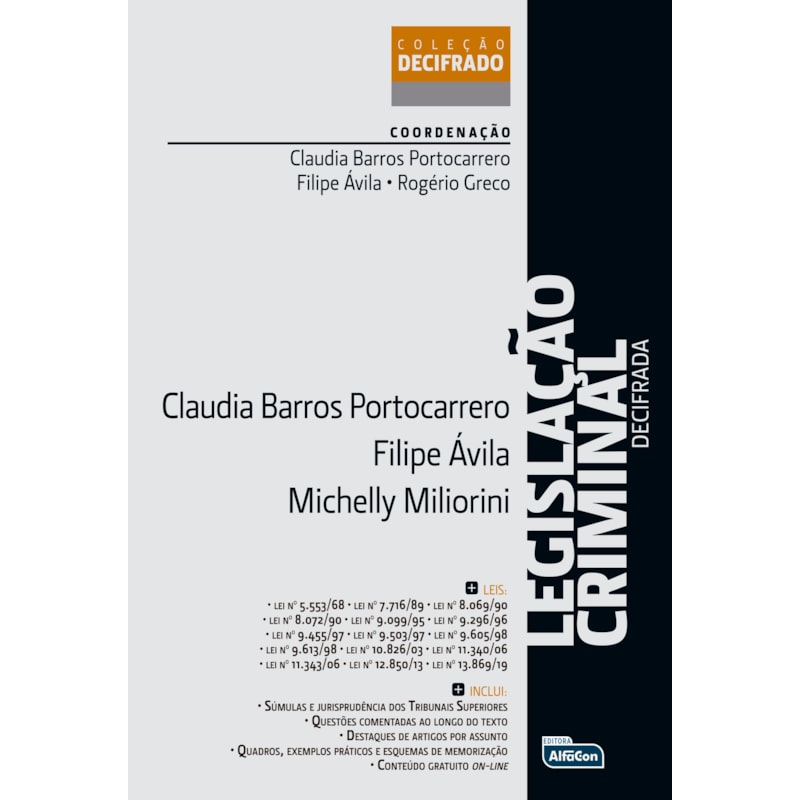 LEGISLAÇÃO CRIMINAL DECIFRADA - COLEÇÃO DECIFRADA