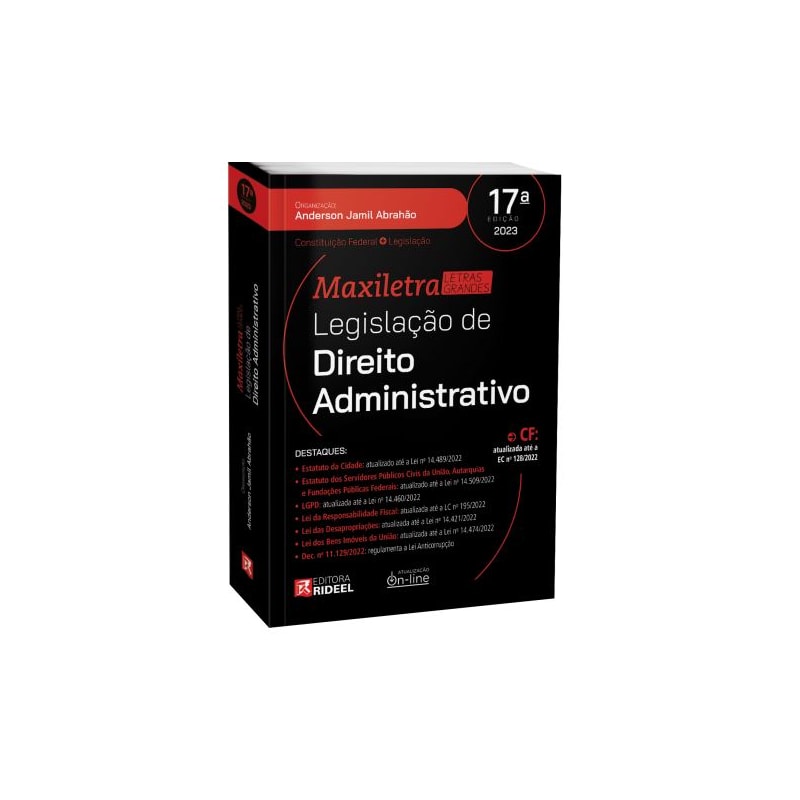 LEGISLAÇÃO DE DIREITO ADMINISTRATIVO COLEÇÃO MAXILETRA