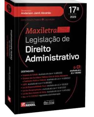 LEGISLAÇÃO DE DIREITO ADMINISTRATIVO COLEÇÃO MAXILETRA