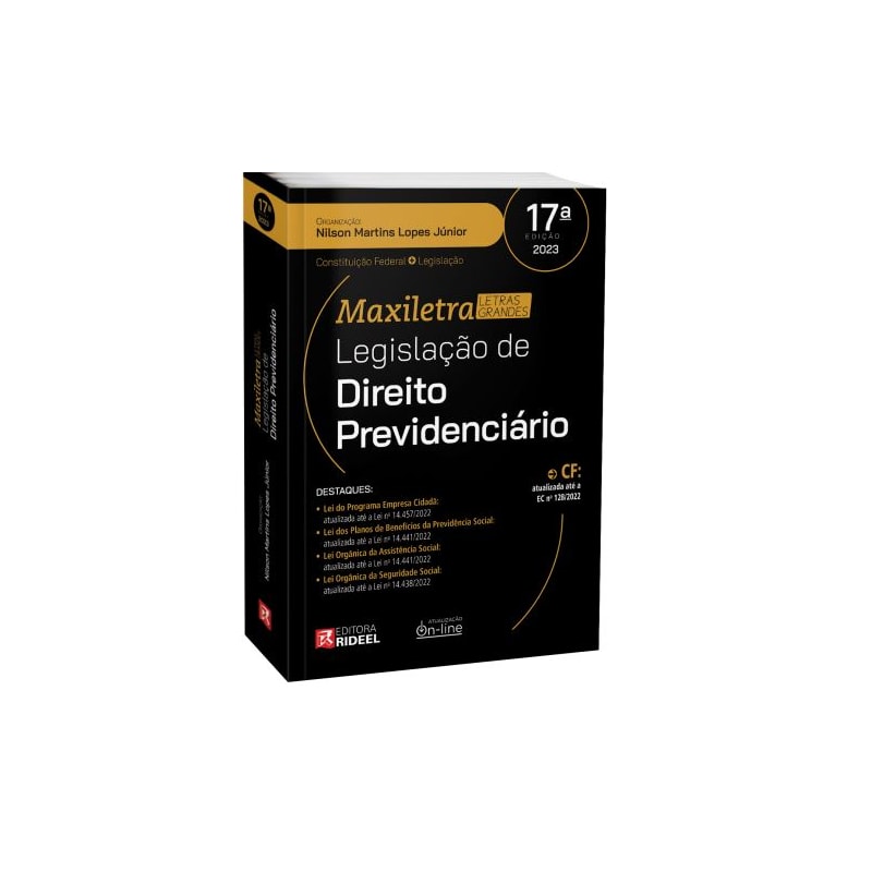 LEGISLAÇÃO DE DIREITO PREVIDENCIÁRIO - COLEÇÃO MAXILETRA