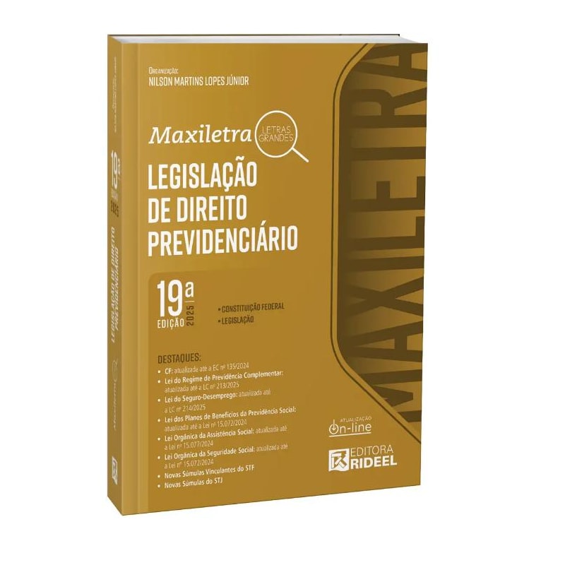 LEGISLAÇÃO DE DIREITO PREVIDENCIÁRIO - MAXILETRA - 2025 RIDEEL