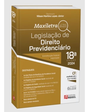 LEGISLAÇÃO DE DIREITO PREVIDENCIÁRIO - MAXILETRA