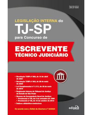 LEGISLAÇÃO INTERNA DO TJSP PARA CONCURSO DE ESCREVENTE