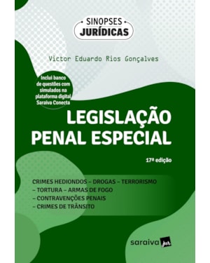 LEGISLAÇÃO PENAL ESPECIAL - TOMO I - COLEÇÃO SINOPSES JURÍDICAS - 17ª EDIÇÃO 2024