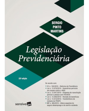 LEGISLAÇÃO PREVIDENCIÁRIA - 23ª EDIÇÃO 2020