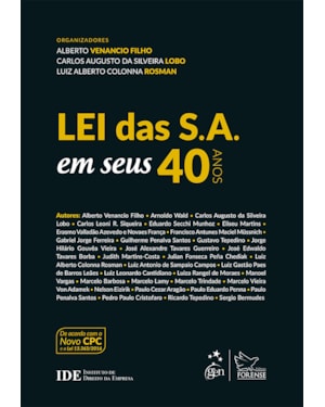LEI DAS S. A. EM SEUS 40 ANOS - 1ª EDIÇÃO 2017