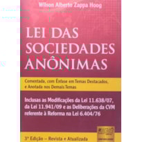 LEI DAS SOCIEDADES ANONIMAS - INCLUSAS AS MODIFICACOES DA LEI 11.638/07, DA - 3