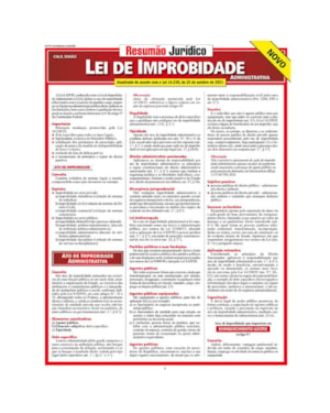 LEI DE IMPROBIDADE ADMINISTRATIVA