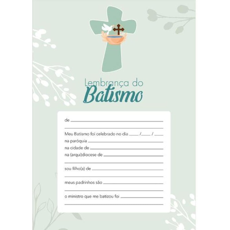LEMBRANÇA DO BATISMO 1