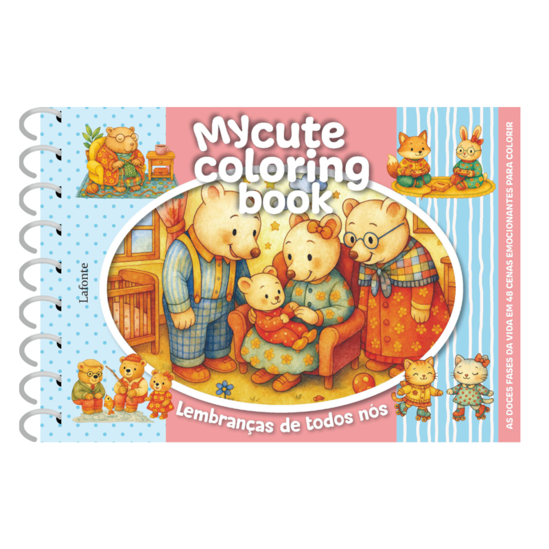 Lembranças de todos nós - Capa dura espiral: My cute coloring book
