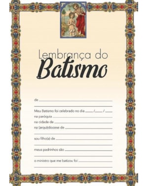 LEMBRANÇAS DO BATISMO 2