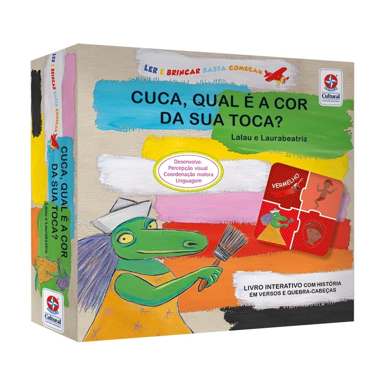 LER E BRINCAR BASTA COMEÇAR - CUCA, QUAL É A COR DA SUA TOCA? - DESCUBRA AS CORES E PERSONAGENS DO FOLCLORE EM UM LIVRO INTERATIVO COM QUEBRA-CABEÇA