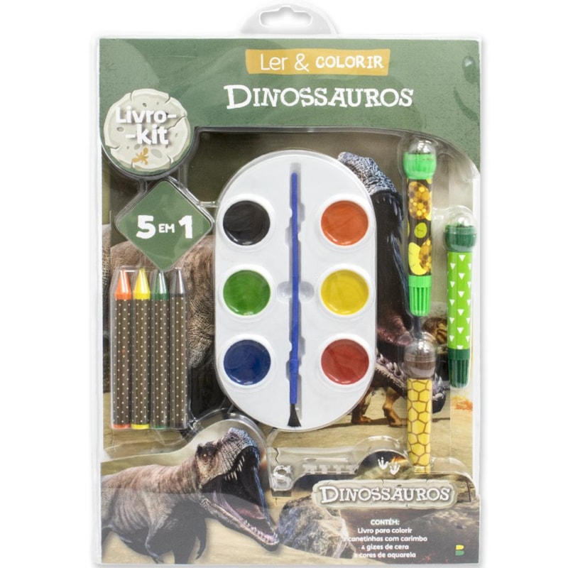 LER & COLORIR: DINOSSAUROS