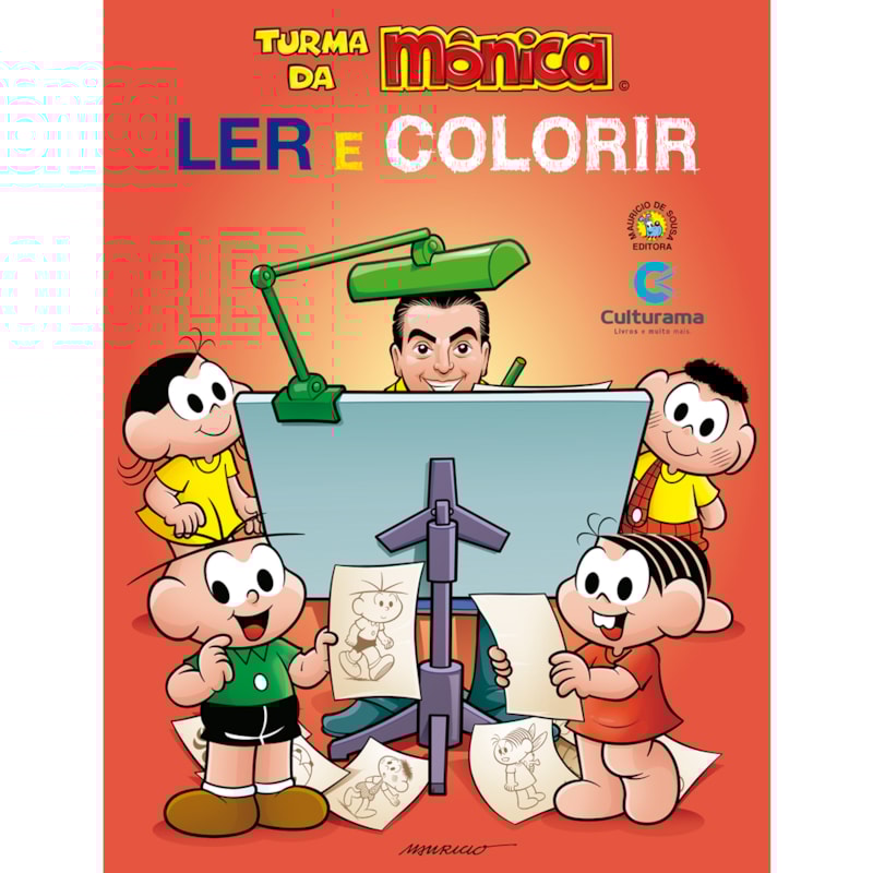 LER E COLORIR TURMA DA MÔNICA