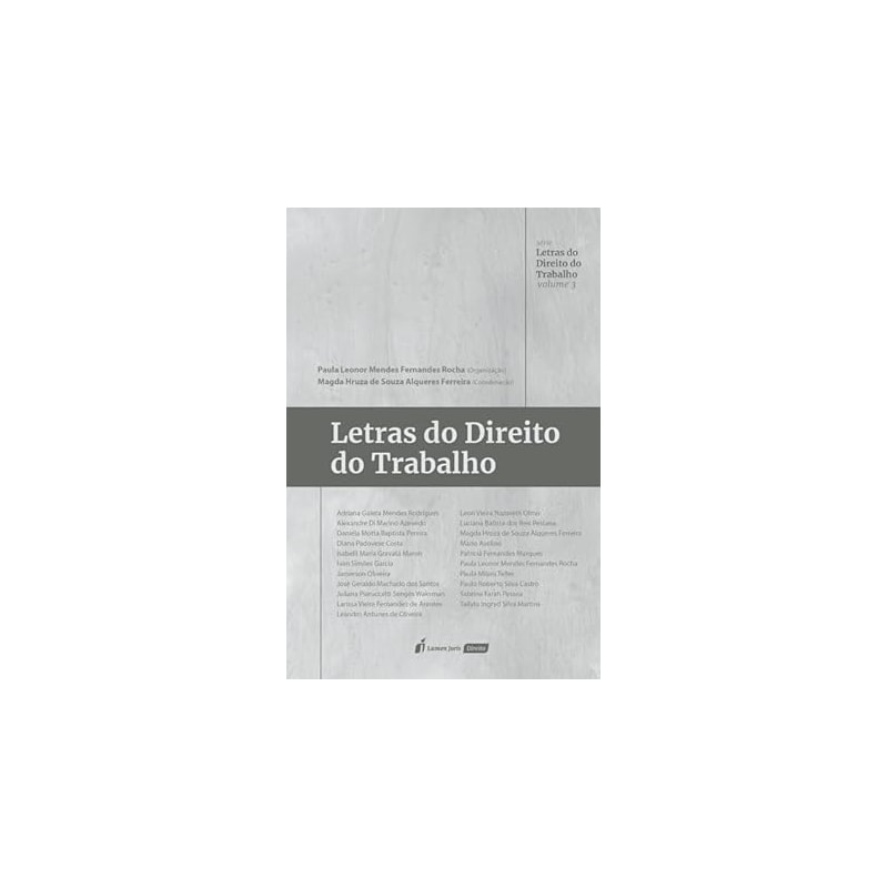 LETRAS DO DIREITO DO TRABALHO - VOLUME 3 - 2023